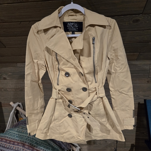 blanc noir Jackets & Blazers - New blanc noir trenchcoat